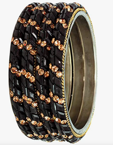 Diseño único Lac Crystal Fashion Bangle Brazaletes elegantes con detalles de cristal Premium - Product Image 1