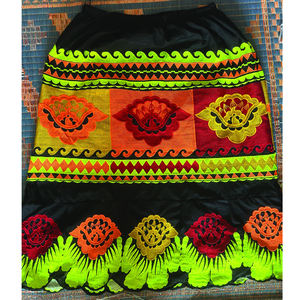 Vestido de algodón de 2 piezas de cintura alta personalizable, Falda bordada para mujer, minifalda de playa Hawaiana para escuela, faldas de talla grande - Product Image 4