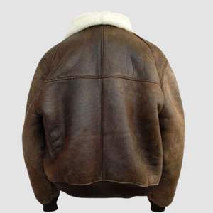 Chaqueta de aviador de piloto de bombardero de cuero B3 - Product Image 2