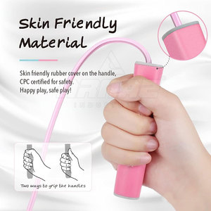 Cuerda de saltar pesada para entrenamiento de fuerza con empuñaduras texturizadas antideslizantes Cuerda de saltar hecha profesional - Product Image 4