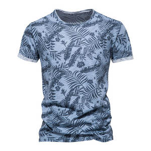 T-shirt à sublimation de haute qualité pour hommes en vrac 100% coton impression numérique respirant coupe ample - Product Image 1