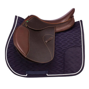 Tapis de saut en satin premium avec double bordure en corde, tissu d'équitation élégant avec doublure technique anti-humidité - Product Image 2