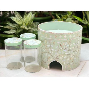 Fabrication indienne présentoir à gâteau décoratif de luxe en nacre incrustée pour hôtels, banquets et usage domestique disponible au meilleur prix - Product Image 5