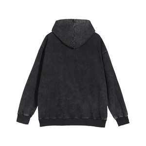 Sudaderas con Capucha y Cremallera Estilo Vintage para Hombre, Hechas de Material 100% Algodón, Lavado Ácido, Aspecto Desgastado Personalizado - Product Image 6