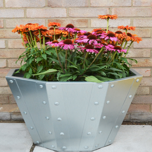 Jardinière de ferme moderne en zinc galvanisé Jardinières modernes en métal Fournitures de jardin Jardinière en fer Petit et grand décoratif Pas cher - Product Image 3