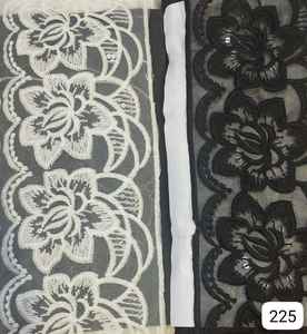 Tela de encaje bordado de alta calidad para prendas y vestidos, venta al por mayor de tela de encaje bordado floral elegante y delicado - Product Image 4