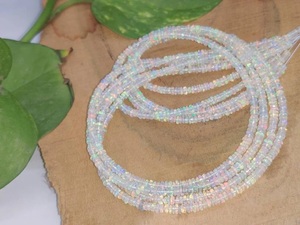 AAA+ 16-Inch Ethiopian Fire <b>Opal</b> Bead Strand Smooth Rondelle Handmade Jewelry Flashy Welo <b>Opal</b> Necklace <b>Gift</b> Ethiopia Jewelry - Product Image 2