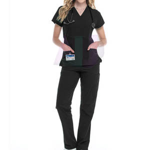 ชุดสครับผ้าฝ้ายคุณภาพพรีเมียมสำหรับบุคลากรทางการแพทย์ เนื้อผ้าเบา/เป็นมิตรกับสิ่งแวดล้อม สวมใส่สบาย ทนทาน - Product Image 1