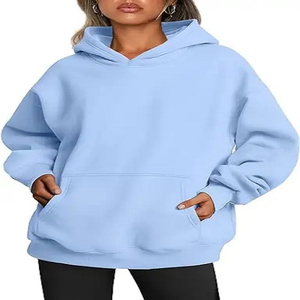 Sudaderas con Capucha para Mujer, de Manga Larga, Color Sólido, con Logotipo Estampado en la Parte Delantera, 100% Algodón, Venta Caliente de Pro Enterprises - Product Image 3