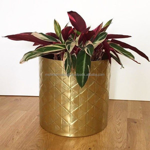 Jarrones de flores para boda, jarrones de Metal para decoración del hogar, planta nórdica grande dorada, florero antiguo de Europa para sala de estar - Product Image 5