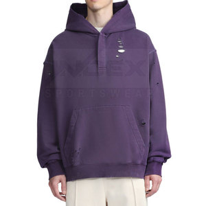 Meilleure vente 100% coton pull à capuche pour hommes vêtements d'hiver bouffant impression personnalisé couleur unie OEM Service disponible - Product Image 4