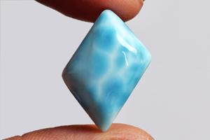 Cabochon de Larimar naturel, coupe Pectolite bleue, taille 3-21 mm, forme fantaisie, pierre précieuse en vrac pour la création de bijoux - Product Image 3