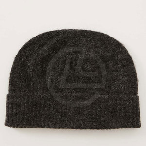 Gorro de mohair suave unisex con textura cepillada y diseño minimalista Gorro de mohair esponjoso con punto Suelto - Product Image 2