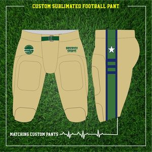 Vente en gros, vêtements de football américain avec sublimation, maillots et pantalons d'entraînement, uniformes de football américain en polyester pour adultes et jeunes - Product Image 4