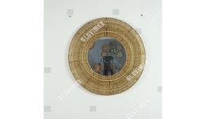 Espejo de Yute natural hecho a mano gran oferta vietrustic para decoración de oficina - Product Image 4