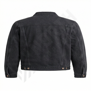 Denim Jacket For <b>Men</b> Slim Fit Ripped <b>Biker</b> Style Vintage Blue Custom Long Sleeve Classic <b>Jeans</b> Outerwear <b>Jean</b> Jacket <b>Men</b> - Product Image 2