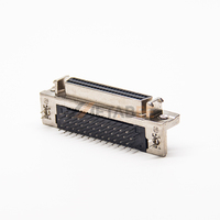 Conector SCSI para Montaje en PCB, 14, 26, 36, 50, 68, 100 Pines, 26P, 68P, Cable Hembra/Macho, Adaptador MDR HD R/A, 3M