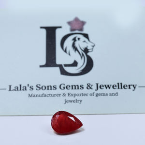 Natural Fine Quality <b>Ruby</b> Gemstone 4.48 Carat Pigeon Red Color Pear Cut July Birthstone for Making Ring & Pendant at Best Price - Product Image 4