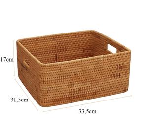 Panier en rotin à bas prix feuille de rotin durable vintage OEM ODM stocké fabricant VietChoice fabriqué au Vietnam - Product Image 3