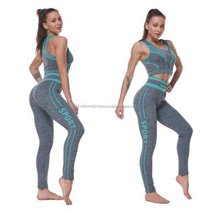 Leggings de yoga pour femmes grande taille de haute qualité OEM & ODM Shorts Ensemble de 2 pièces Fitness Running Athlétique - Product Image 6