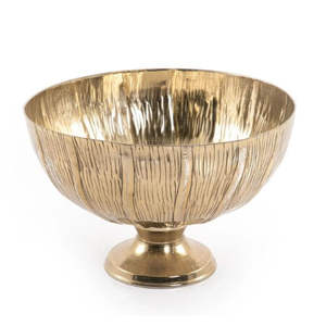 Bol de service moderne de luxe fait à la main, forme classique, finition dorée, métal, passe au lave-vaisselle, durable, plateaux à chocolat haut de gamme - Product Image 1