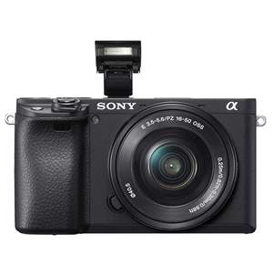 Appareil photo hybride Micro Four Thirds A6400 HD avec objectif zoom, carte mémoire 64 Go et microphone pour la photographie et l'enregistrement vidéo - Product Image 1