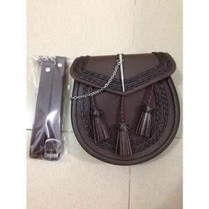 Precios al por Mayor, Sporran Tradicional Escocés de Cuero, Producto Más Vendido, Sporran de Cuero a Precio Económico para Venta en Línea - Product Image 5