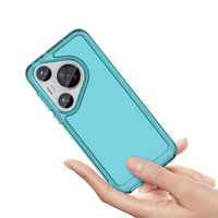 Coque arrière souple antichoc en TPU pour téléphone portable, protection intégrale avec boutons à pression, couleur unie