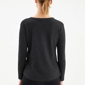 Sweat-shirt col rond surdimensionné pour femmes Logo personnalisé imprimé coton polaire léger luxe éponge tricoté sweat-shirt personnalisable femmes - Product Image 6