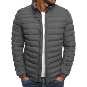 Chaqueta de Invierno para Hombre, Estilo Europeo y Estadounidense, Nueva Moda, Color Sólido, Casual, Simple, Cuello Alto, Cremallera, 100% Nailon, Impermeable - Product Image 5