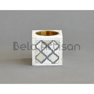 Quemador de incienso Bakhoor de resina decorativa árabe y madera de Bela Artisan para uso aromático con incrustaciones de fregona de Ramadán-Eid - Product Image 2