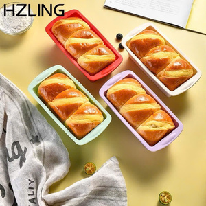 Molde de silicona rectangular flexible para hornear. Antiadherente, resistente al calor, fácil de limpiar, perfecto para pasteles y panes. - Product Image 5