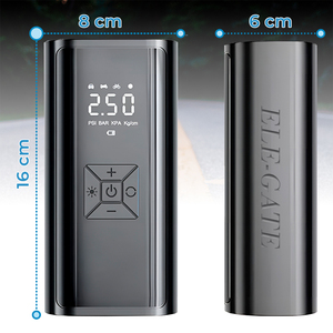 Pompa d'Aria Elettrica a Batteria per Pneumatici di Biciclette e Auto, Gonfiatore Digitale 150psi con Luce e Schermo LCD, Materiale Plastico - Product Image 4