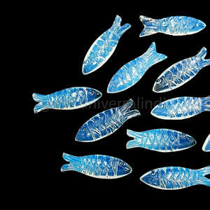 Perles de pierres précieuses sculptées de poisson en opalite naturelle de meilleure qualité avec des perles de sculpture en forme de fantaisie pour la fabrication de bijoux pour l'exportation mondiale - Product Image 2