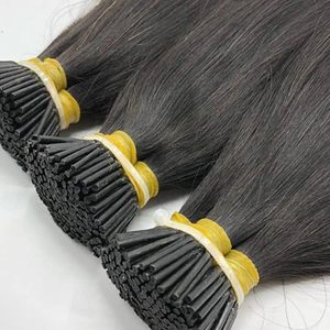 วิกผมผมผมต่อจากเวียดนามสีดำธรรมชาติวิกผมแท้จากร้านมืออาชีพ - Product Image 3