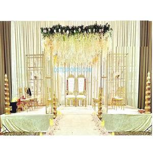 Mandap Metálico Moderno para Noche de Bodas en Toronto, Mandap Metálico Moderno y Asequible para Bodas, Diseño Contemporáneo para Bodas Indias en EE. UU. - Product Image 1