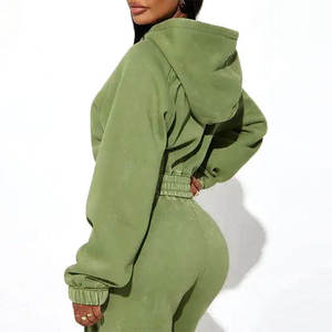 Ensemble de survêtement d'hiver 2 pièces pour femme, respirant et personnalisé, à manches longues, avec motif imprimé, nouvelle mode, vente chaude - Product Image 4