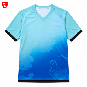 ชุดเสื้อฟุตบอลผู้ใหญ่คุณภาพพรีเมียม พิมพ์ลายดิจิตอลแบบซับลิเมชั่นตามสั่ง แห้งเร็ว ระบายอากาศได้ดี ยืดได้สี่ทิศทาง สำหรับทุกเพศ - Product Image 1