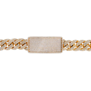 Pulsera de eslabones cubanos de Plata de Ley 925 de lujo, cadena fina de estilo Hip Hop de diamante de corte brillante para hombres y mujeres, regalo para cualquier ocasión - Product Image 4