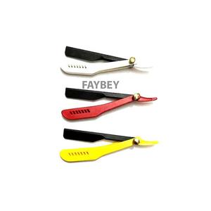 Maquinilla de afeitar profesional, mango negro, recta, material de alta calidad, incluye asas - Product Image 3