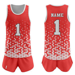 Tendencia Moda Logotipo personalizado Impreso Conjuntos Uniforme de voleibol 100% Poliéster - Product Image 5