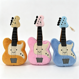 Unique plush electric guitar plush, cute guitar <b>stuffed</b> animal, guitar plush pillow, plush guitar <b>toy</b> - Product Image 3