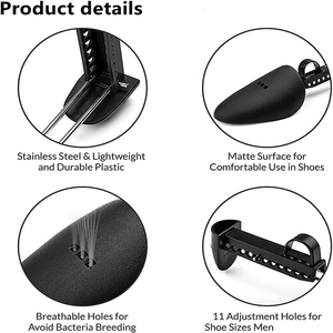 Atacado Plastic Shoe Tree Crease Prevenção Comprimento ajustável Shoe Stretcher Boot Holder Shaper Suporte <span class=keywords><strong>para</strong></span> homens e mulheres - Product Image 2
