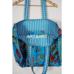 Đẹp Hoa Khối In Bông Tote Công Suất Lớn Túi Bông Mua Sắm Túi Dân tộc Bông Vai Tote Túi Quà Tặng Cho Cô - Product Image 5