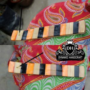 Quemador de incrustaciones de concha de nácar artístico, artículo de regalo espiritual y de bienestar hecho a mano - Product Image 2