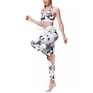 Latest Design High Quality Women Yoga <b>Set</b> Cotton Best Material New Style Women Yoga <b>Set</b> For Sale - Product Image 4