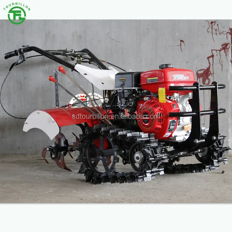 Mesin Diesel pegangan tangan traktor kemudi daya tiller multifungsi Field Cultivator dengan super kuat