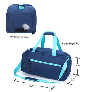 Gran oferta, mochila de gimnasio de neopreno de gran capacidad personalizada con forro de nailon, cierre de cremallera impermeable para viajes al aire libre - Product Image 4