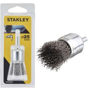 แปรงลวดลูกฟูก Stanley พร้อมด้ามจับ สำหรับทำความสะอาดได้หลากหลาย - Product Image 1