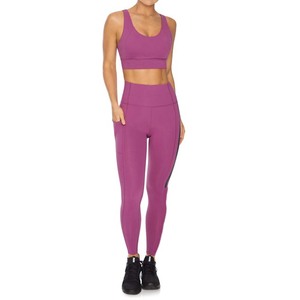 Mallas Unisex Ultra Estirables de Cintura Alta para Entrenamiento, Pantalones de Yoga Acanalados sin Costuras para Mujer, Ajustados Sólidos - Product Image 2